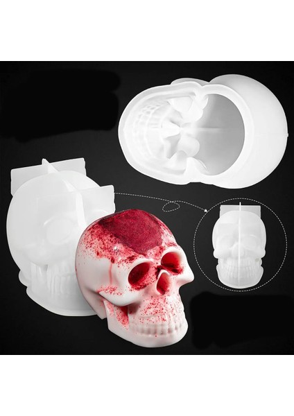 12CM Tarzı Mum Kalıp Dıy Kafatası Şekli Dekoratif Mumlar Yapmak Için Silikon Kalıplar Expoy Reçine Kalıpları Zanaat Döküm Kalıp Ev Dekorasyonu (Yurt Dışından) modelleri