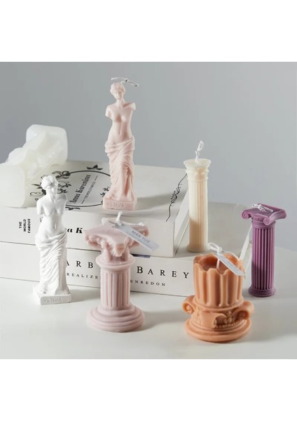 D Stili Avrupa Tarzı Retro Roma Sütun Mum Silikon Kalıp El Yapımı Dıy Pişirme Kalıpları Alçı Sabun Kalıp Yılbaşı Hediyeleri Dekorasyon (Yurt Dışından) fiyatları