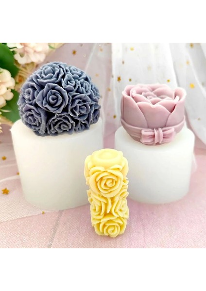 Büyük C Stili Sevgililer Günü Mum Kalıpları Yeni 3D Gül Büyük Çiçek El Yapımı Dıy Kek Silikon Mum Yapımı Için Pouringforms Kalıp Seti (Yurt Dışından) fiyatları