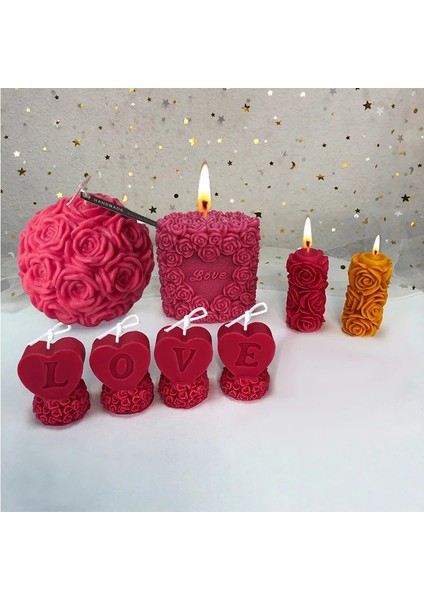 Büyük C Stili Sevgililer Günü Mum Kalıpları Yeni 3D Gül Büyük Çiçek El Yapımı Dıy Kek Silikon Mum Yapımı Için Pouringforms Kalıp Seti (Yurt Dışından) fırsatları