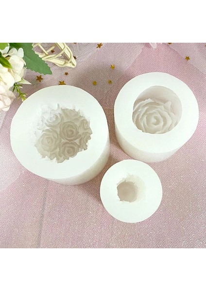 Büyük C Stili Sevgililer Günü Mum Kalıpları Yeni 3D Gül Büyük Çiçek El Yapımı Dıy Kek Silikon Mum Yapımı Için Pouringforms Kalıp Seti (Yurt Dışından) indirimleri