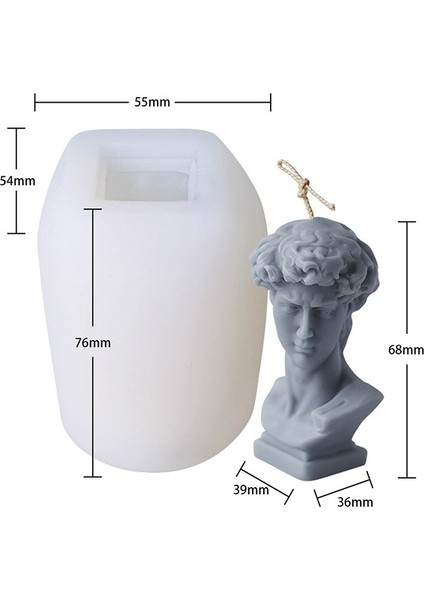 D Stili 6 Kaviteler 3D Küp Pişirme Mus Kek Kalıbı Silikon Kare Kabarcık Tatlı Kalıpları Kek Tepsisi Bakeware Noel Mum Alçı Kalıp (Yurt Dışından)