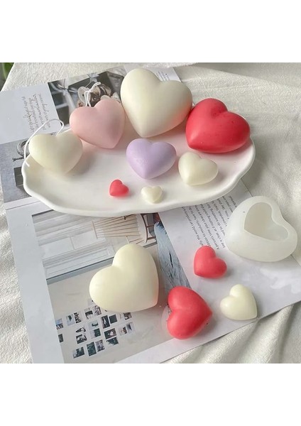 1 Inç Tarzı 3D Mum Kalıpları Aşk Kalp Tasarım Silikon Kalıp Araba Kolye Alçı Alçı Mum Kalıpları Sabun Yapımı (Yurt Dışından) fiyatları