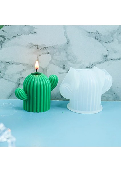 Mini Ayna Kaktüs Mum Silikon Kalıp El Yapımı Masaüstü Dekorasyon Için Alçı Epoksi Reçine Aromaterapi Mum Silikon Kalıp (Yurt Dışından) modelleri