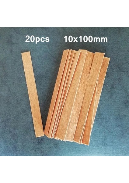 20 Adet 10X100MM Tarzı Sustainer Sekmesi ile Ahşap Mumlar Fitil Dıy Mum Yapımı Malzemeleri Dıy Mum Malzemesi Için Soya Parfin Balmumu Fitili (Yurt Dışından)
