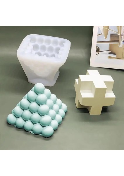 No.12 Tarzı Yuvarlak Küresel Büyük Balmumu Kalıpları Alçı Kalıp Aroma Mumlar 3D Şekil Alçı El Yapımı Silikon Kalıplar Diy Mum Dekorasyon Kalıbı (Yurt Dışından) indirimleri