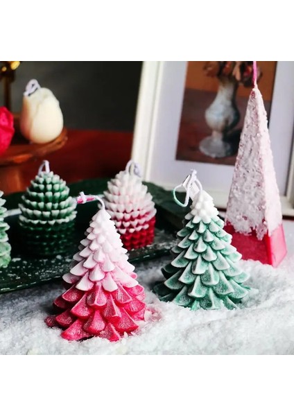 15CM Tarzı 3D Noel Ağacı Mum Silikon Kalıp Dıy Sedir Çamı Aromatik Reçine Sabun Mum Noel Hediyeleri Yapımı Zanaat Ev Dekorasyonu (Yurt Dışından) modelleri