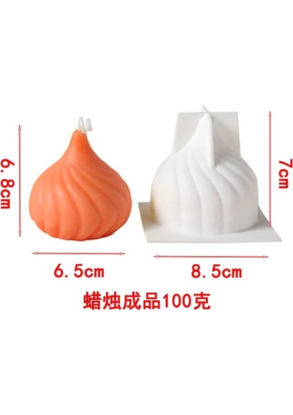 Soğan Tarzı 3D Yumurta Mum Kalıbı Dıy El Yapımı Kokulu Mum Yapımı Silikon Kalıp Çikolata Fondan Kek Kalıbı Formu Sabun Yapımı Zanaat Malzemeleri (Yurt Dışından)