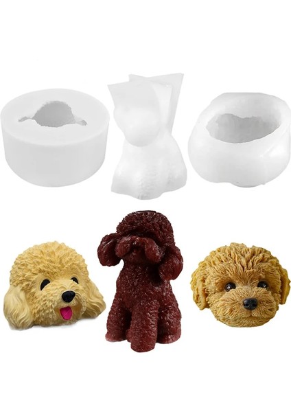 Ben Stil 3D Teddy Silikon Kalıp Için Epoksi Reçine Diy Köpek Mum Kalıp Balmumu Mum Yapma Buz Kalıbı Sabun Kek Kalıbı Ev Dekor Zanaat Malzemeleri (Yurt Dışından) fiyatları