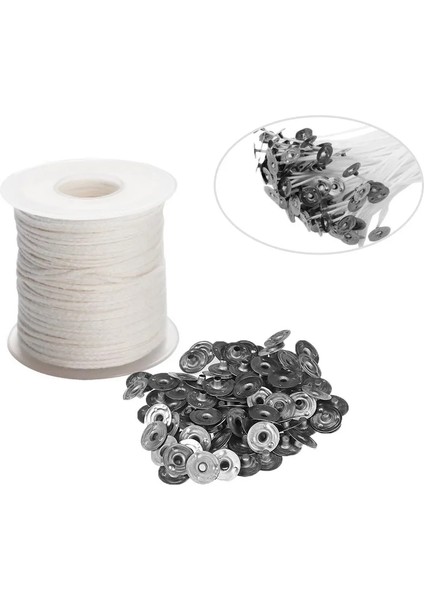 2 Boşluk Stili 1 Rulo Mum Fitili Çekirdek ile Metal Mum Fitili Sustainer Sekmeleri Mumlar Dıy Soya Parafin Mum Yapımı Için Alet Takımı Yapma (Yurt Dışından) fırsatları