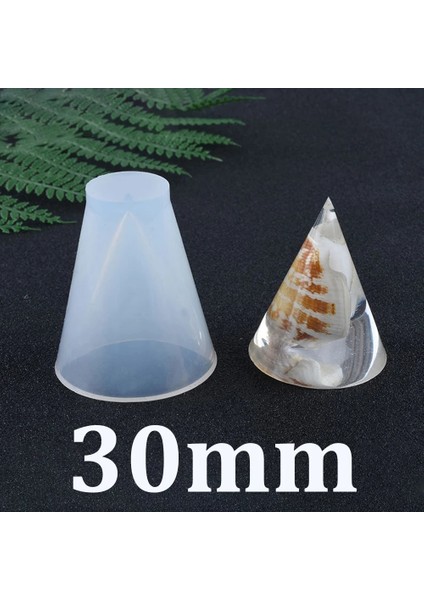 30 mm Stili Koni Mum Kalıbı Uv Reçine Piramit El Sanatları Silikon Kalıp Dıy El Yapımı Aromaterapi Mum Soya Balmumu Kalıpları Malzemeleri Ev Dekorasyonu (Yurt Dışından)