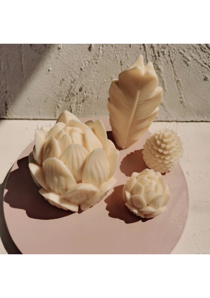 S-- Lotus Çiçeği Stili 12CM Büyük Boy Lotus Bloom Çiçek Mumlar Kalıp Oyma Lotus Çiçeği Silikon Mum Kalıpları Ev Dekoratif Için (Yurt Dışından) modelleri