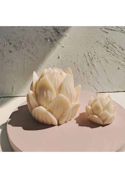 S-- Lotus Çiçeği Stili 12CM Büyük Boy Lotus Bloom Çiçek Mumlar Kalıp Oyma Lotus Çiçeği Silikon Mum Kalıpları Ev Dekoratif Için (Yurt Dışından) fırsatları