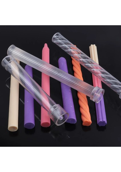 Erik Şekli Stili 1 Adet Dıy Uzun Kutuplu Mum Yapımı Uzun Çubuk Akrilik Mum Kalıbı Silindirik Çubuk Kalıp Dıy Craft Yapımı Model Craft (Yurt Dışından)
