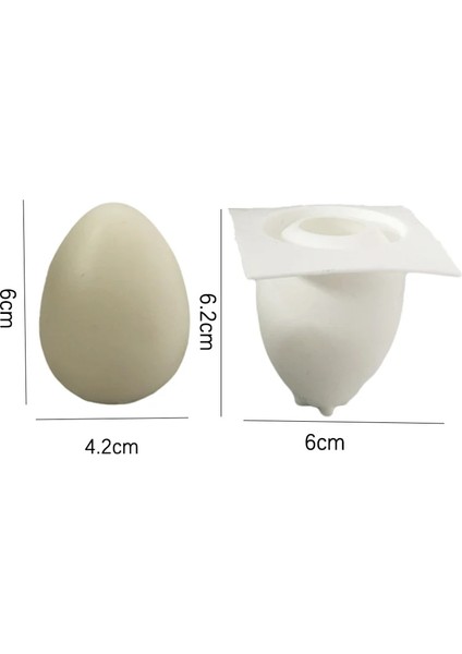 Yumurta Tarzı Yeni 3D Paskalya Yumurtası Mum Silikon Kalıp Mum Yapımı Için Simülasyon Yumurta Kalıbı Dıy Mus Sabun Kalıpları El Dıy El Sanatları Pişirme Araçları (Yurt Dışından)