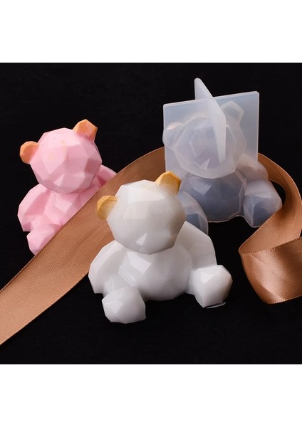 Ayı Şekilli Kalıp Stili Silikon Ayı Şekilli Mum Kalıp Epoksi Aromaterapi Sabun Yapımı Kalıp Araba Kolye Aksesuarları Dıy Ev El Sanatları Masaüstü Dekorasyon (Yurt Dışından) indirimleri