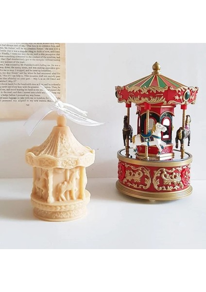 B Tarzı Atlıkarınca Şekilli Silikon Mum Kalıbı, Mum Yapımı Dıy Alçı El Sanatları Kalıp Reçine Kalıpları Fondan Kek Sabun Kalıbı Hediye Ev Dekorasyonu (Yurt Dışından) fiyatları