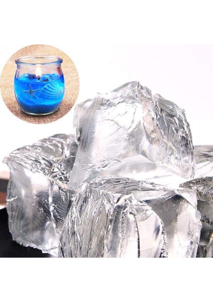 Jelly Wax 500G Tarzı G Şeffaf Jöle Balmumu Mum Yapımı Jel Balmumu Dıy Kristal Mum Kupası Için El Yapımı Kokulu Mum Temizle Jel Balmumu Malzemeleri (Yurt Dışından)