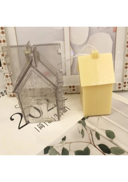 F Stili Küçük Ev Ahşap Villa Silikon Kalıp Kokulu Alçı Diy Akrilik Kalıplar Mum Sabun Yapımı Alçı Kalıp Kil Reçine Çevre Dostu (Yurt Dışından) fırsatları