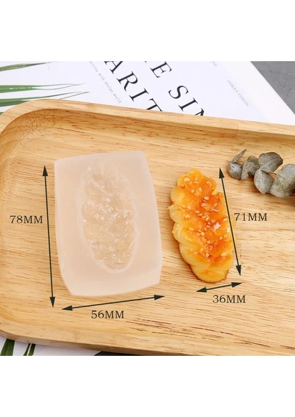 Gümüş Tarzı Simüle Ekmek Silikon Mum Kalıpları Aromaterapi Kil Mum Kalıp Çikolata Alçı Mum Sabun Şeker Kalıp Mutfak Fırında (Yurt Dışından)