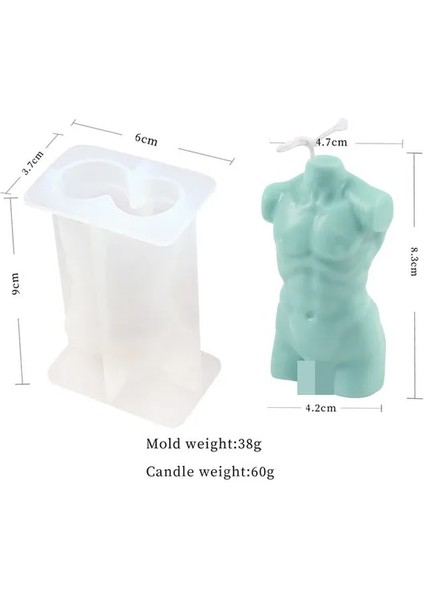 No.8 Stili Ew 3D Kadın Tanrıça Vücut Heykeli Sanat Silikon Mum Kalıpları Elmas Adam Kalıp Dıy El Yapımı Ev Epoksi Reçine Döküm Kalıp (Yurt Dışından)