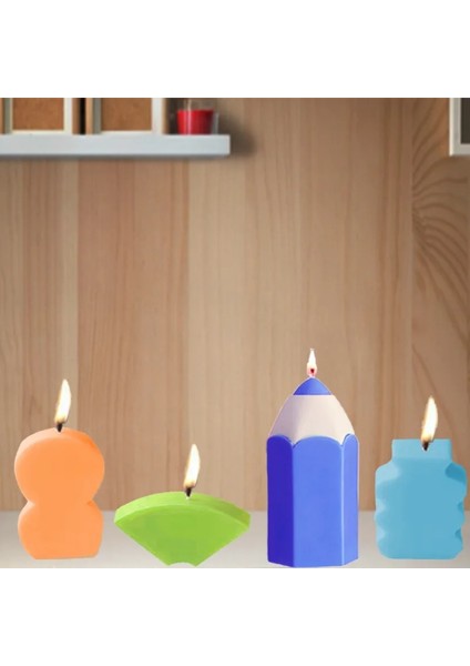 Kalıp Stili Yeni Silikon Mum Kalıbı 3D Kalem Şekli Mum Kalıbı Dıy Mum Yapımı Malzemeleri Mum Yapımı Kiti Silikon Mum Kalıp Kalıpları (Yurt Dışından) fırsatları