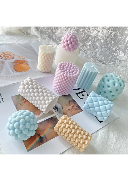 Ordu Yeşili Tarzı Çeşitli Kabarcıklar Mum Silikon Kalıp El Yapımı Masaüstü Dekorasyon Için Alçı Epoksi Reçine Aromaterapi Mum Silikon Kalıp (Yurt Dışından)
