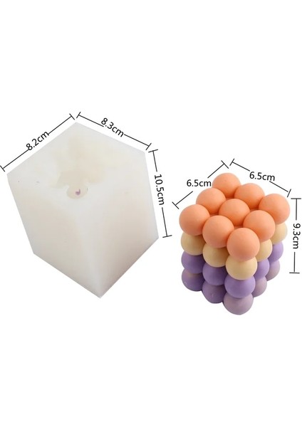 C4 Stili 3D Yeni Büyük Kabarcık Silikon Kalıp Dıy Soya Balmumu Mum Yapma Kalıpları Zanaat Aromaterapi Alçı Sabun Formu Kek Çikolata Pişirme Araçları (Yurt Dışından)