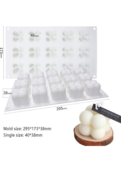 Küçük Küp Stili 3D Yeni Küp Pişirme Mus Kek Silikon Kalıp Dıy Soya Balmumu Mum Kalıpları Aroma Alçı Formları Mousse Tatlı Kek Bakeware Kalıp (Yurt Dışından)