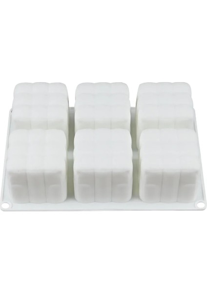 Küçük Küp Stili 3D Yeni Küp Pişirme Mus Kek Silikon Kalıp Dıy Soya Balmumu Mum Kalıpları Aroma Alçı Formları Mousse Tatlı Kek Bakeware Kalıp (Yurt Dışından) indirimleri