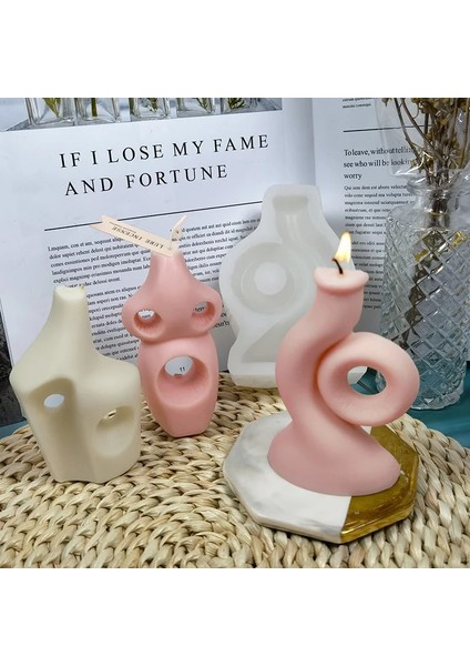 61M Tarzı 2021 Yeni Silikon Mum Kalıbı Dıy Kokulu Mum Silikon Kalıp Geometrik Şişe Mum Kalıbı Alçı Zanaat Dekorasyon Kalıp Kalıpları (Yurt Dışından) fırsatları