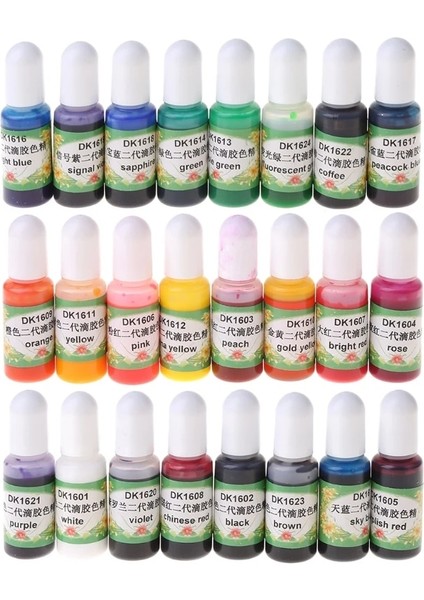 Mavi Stil 20 Colorsset Epoksi Alay Kiti Sıvı Epoksi Uv Reçine Boyama Renklendirici Boya Dıy Takı Yapımı Için El Sanatları Sanat Setleri Dropsh (Yurt Dışından)