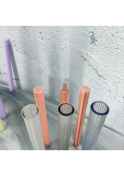 Ben Stil Uzun Kutuplu Şerit Mum Kalıpları Plastik Sütun Mum Yapımı Kiti Büyük Silindir Kaburga Mum Kalıpları Diy Mum Yapımı Malzemeleri (Yurt Dışından) fiyatları