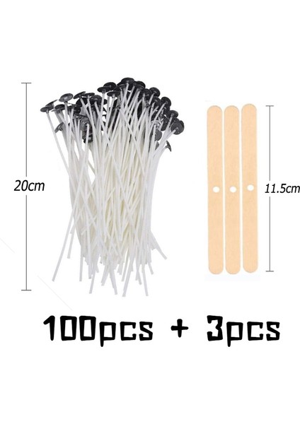 Set4 Stili Et Mum Fitilleri Dumansız Fitiller Soya Balmumu Çekirdek Dokuma Pamuk Özlü Gazyağı Lambası Balmumu Hattı Ahşap Aksesuarlar Mum Yapımı (Yurt Dışından)