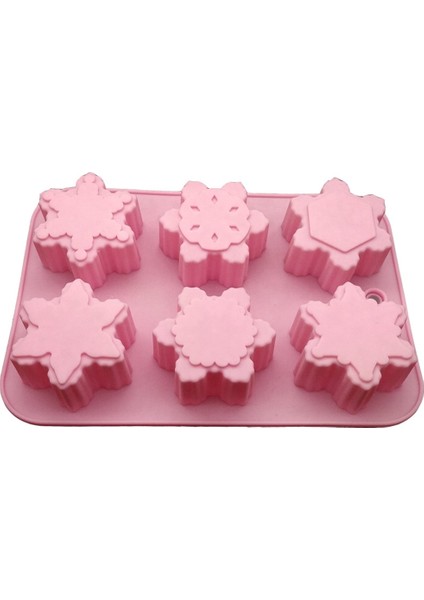 Pembe Stil 1 Adet Çiçek Şekilli Silikon Dıy El Yapımı Sabun Mum Kalıbı Kek Kalıbı Malzemeleri 6 Delik El Sanatları El Yapımı Sabun Kalıbı Kar Çiçeği Yeni (Yurt Dışından)