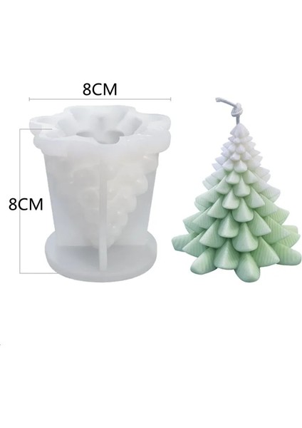 B Tarzı Dıy Noel Ağacı Silikon Kalıp Dıy Mum Sabun Noel Hediyesi Yapımı Parti Festivali Dekorasyon Için Pasta Dekorasyon Pişirme Aracı (Yurt Dışından)