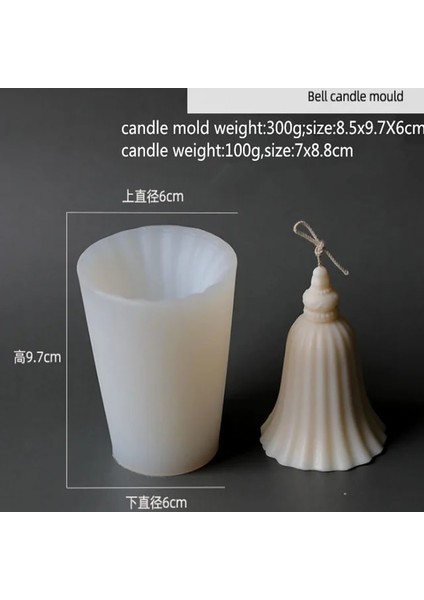 Çan Tarzı 3D Ins Düzensiz Silikon Mum Kalıbı Aromaterapi Kalıp Dıy El Yapımı Reçine Moule Bougie Glacon Moldes De Silicona Velas Forma (Yurt Dışından)