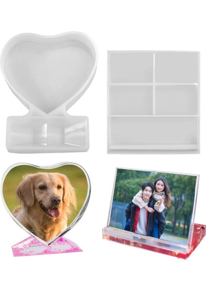 B Tarzı Kalp Fotoğraf Çerçevesi Kalıp Dıy Aşk Kalp Fotoğraf Çerçevesi Reçine Kalıp Silikon Resim Çerçeveleri Traparent Kalıp Ev Dekoratif El Sanatları (Yurt Dışından) fiyatları