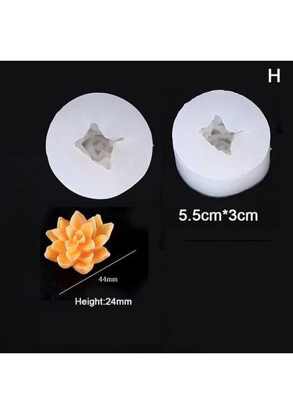 H Tarzı El Yapımı 3D Muti-Et Bitkiler Silikon Sabun Kalıp Çiçek Şekli Kek Cupcake Puding Mum Sabun Yapımı Için Malzemeler Aracı (Yurt Dışından)
