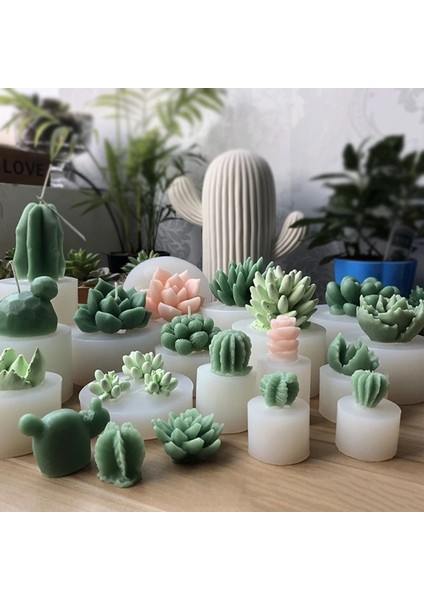 H Tarzı El Yapımı 3D Muti-Et Bitkiler Silikon Sabun Kalıp Çiçek Şekli Kek Cupcake Puding Mum Sabun Yapımı Için Malzemeler Aracı (Yurt Dışından)