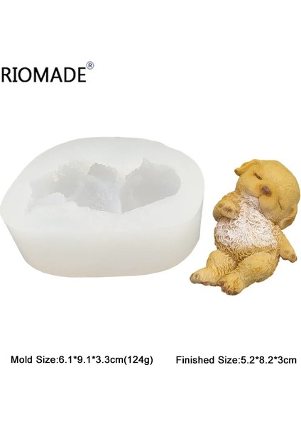 S0774XG Stili 3D Köpek Silikon Kalıpları 6 Modelleme Köpek Mousse Kek Kalıpları Çikolata Şekeri Fondan Kek Dekorasyon Araçları Alçı Kil Kalıbı (Yurt Dışından)