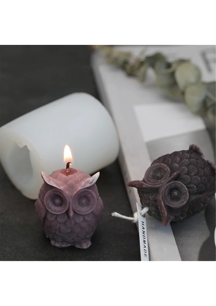 2 Boşluk Stili 3D Baykuş Mum Kalıp Mum Yapımı Için Silikon Kalıp Dıy El Yapımı Reçine Kalıpları Alçı Yapımı Için Aroma Balmumu Sabun Kalıp (Yurt Dışından) fırsatları