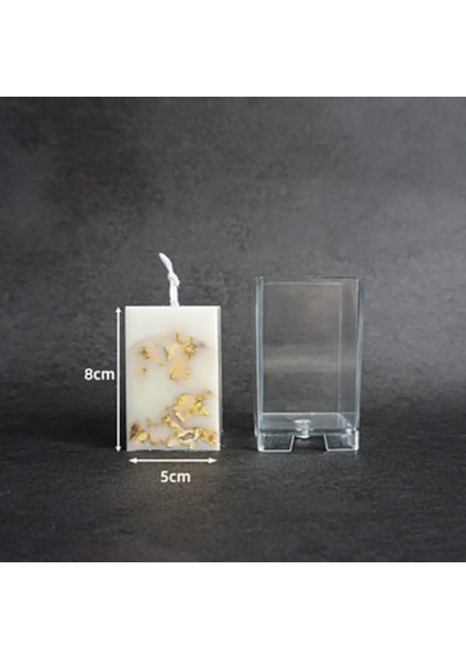 Kare Tarzı 1 Adet Şeffaf Plastik Mum Kalıbı Diy Sabun Kil Craft Aracı El Sanatları Mum Yapımı Kalıp Modeli Mum Kalıbı Küre Kokulu Mum Kalıbı (Yurt Dışından)