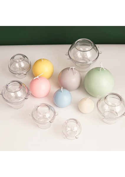 Kare Tarzı 1 Adet Şeffaf Plastik Mum Kalıbı Diy Sabun Kil Craft Aracı El Sanatları Mum Yapımı Kalıp Modeli Mum Kalıbı Küre Kokulu Mum Kalıbı (Yurt Dışından)