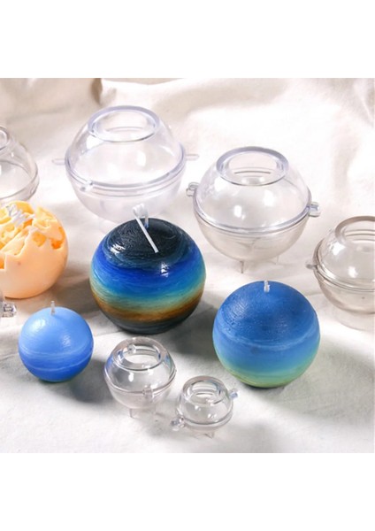 Kare Tarzı 1 Adet Şeffaf Plastik Mum Kalıbı Diy Sabun Kil Craft Aracı El Sanatları Mum Yapımı Kalıp Modeli Mum Kalıbı Küre Kokulu Mum Kalıbı (Yurt Dışından)
