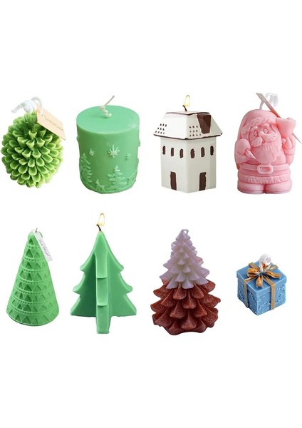 Noel Ağacı 2 Stili Diy Noel Mumlar Silikon Kalıp El Yapımı Aromaterapi Mum Süsler Için El Sanatları Sabun Kalıpları Hediye Mum Yapımı Kalıp (Yurt Dışından) fiyatları