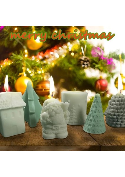 Noel Ağacı 2 Stili Diy Noel Mumlar Silikon Kalıp El Yapımı Aromaterapi Mum Süsler Için El Sanatları Sabun Kalıpları Hediye Mum Yapımı Kalıp (Yurt Dışından) fırsatları