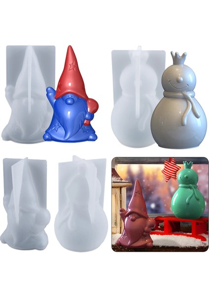 Noel Baba Kalıp Stili Ew Noel Reçine Kalıp Ev Dekorasyonu Epoksi Reçine Kalıp Kardan Adam Kalıp Noel Baba Kalıp Noel Dekorasyon Mum El Yapımı (Yurt Dışından) fırsatları