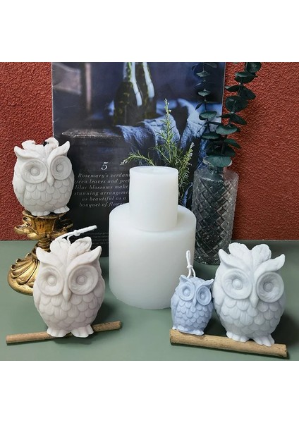 Baykuş-A-S Tarzı 3D Baykuş Mum Kalıpları Mum Yapımı Için Silikon Kalıp Dıy El Yapımı Reçine Kalıpları Alçı Balmumu Araçları Için Mum Yapımı Malzemeleri (Yurt Dışından) fırsatları