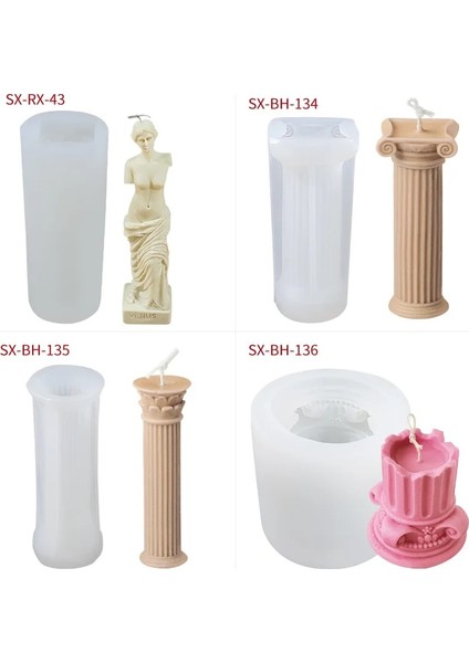 BH-139 Stili Dıy Venüs Mum Kalıp Sanat Mum Silikon Kalıp Koku Insan Şekilli Mum Yapımı Balmumu Alçı Kalıp Handmad (Yurt Dışından)